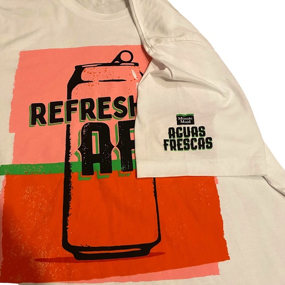 HP 🥳 MINUTE MAID ‘REFRESHING AF’ T-SHIRT SZ XL - Picture 2 of 9